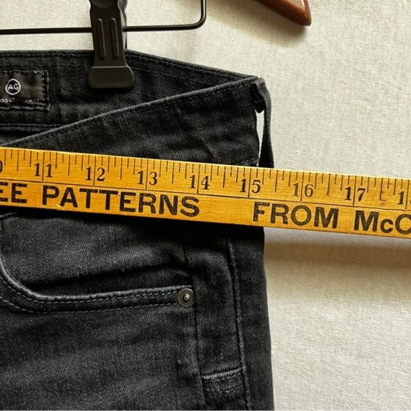 AG Adriano Goldschmied Black Beau Slouchy Distressed Skinny Women's Jeans Sz 26R - Picture 10 of 14